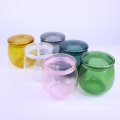 glass round jar smell proof glass jar 500ml Morden Luxury glass stash jar